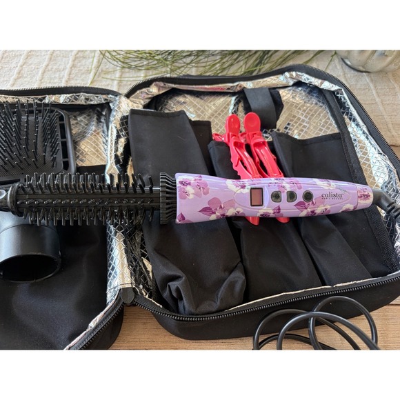 Calista Other - Calista Maria McCool StyleDryer Custom Airbrush Purple Floral Hair Styler Set